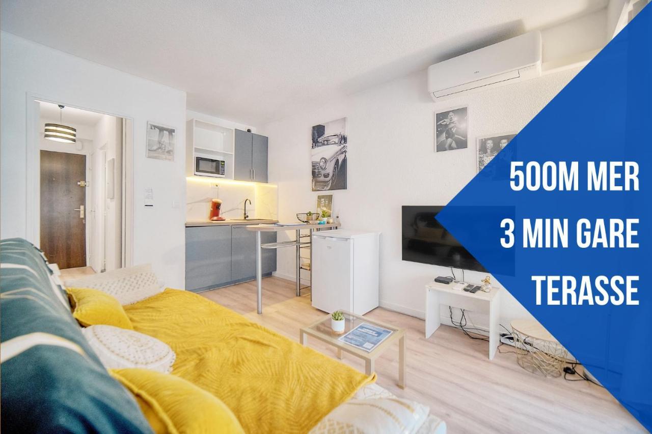 Le Kate-500M Plage-Terrasse Verriere Cote D'Azur Cannes Kültér fotó